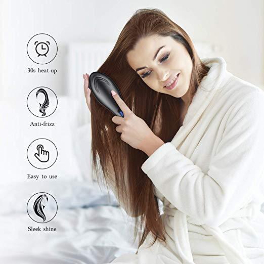 ELECTRIC HAIR STRAIGHTENING BRUSH