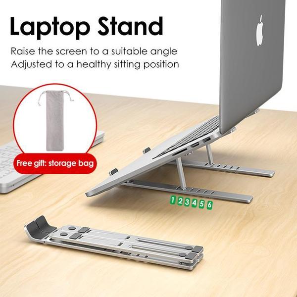 Baloory Laptop & Mobile Multipurpose Stand Metal