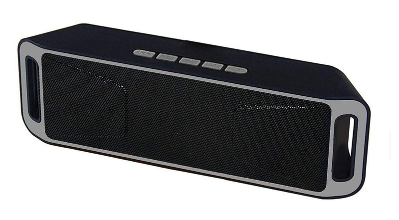 Wireless Bluetooth Speaker SR-525 A2DP Stereo with 6 Hour Playback Time and TF/USB/AUX Audio Port (Grey)