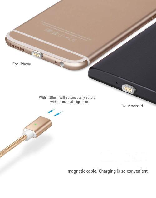 Multi-Port Cable with Strong Magnetic Tips for Fast Charging & Data Transmission