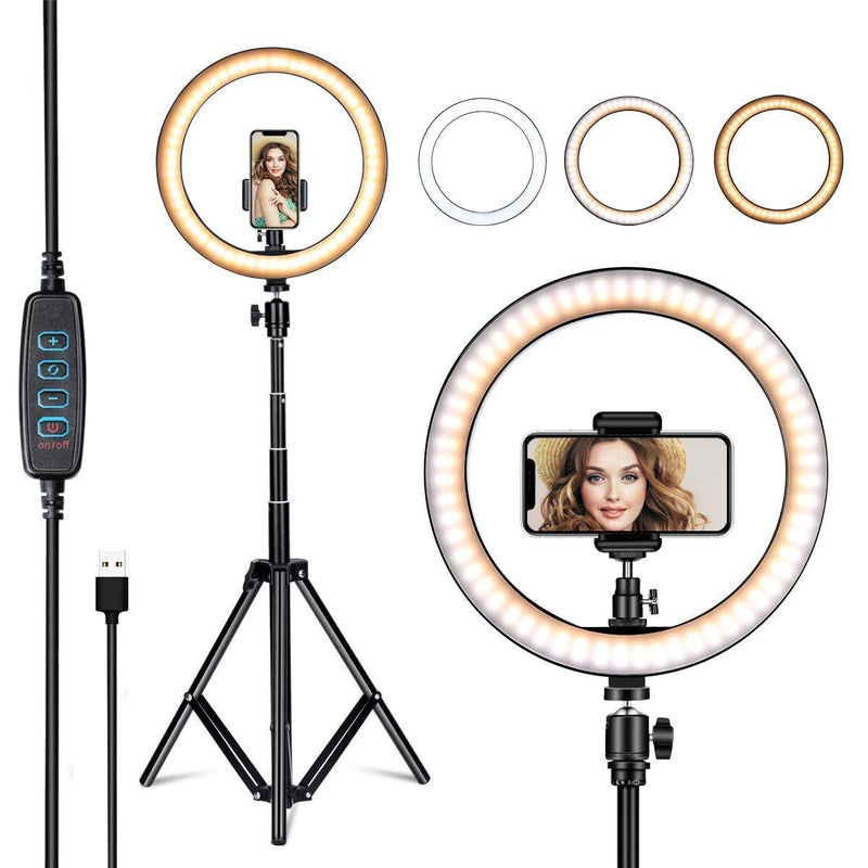 16inch 3 Modes Professional LED Ring Light with 360 Degree Adjustable Angle & Flexible Ball Head With Tripod