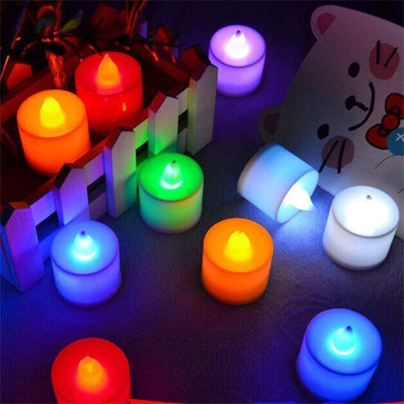 Color Changing Tea Lights Candles Light for Diwali Festival Decorations(Set of 48)