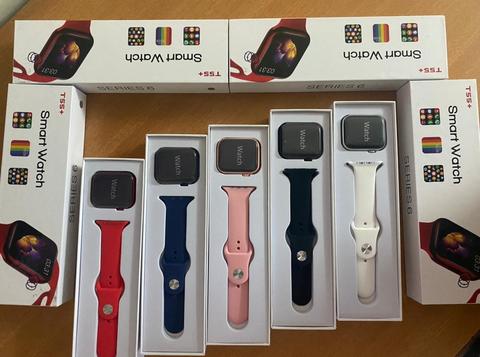 Smart Watch Series 6 | Logo Smart Watch | T55 plus | Infinity Display | Working Crown - 44mm | Compatible with Apple iPhone & Android devices