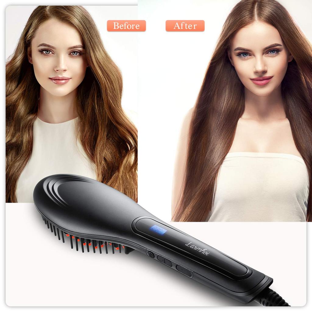 ELECTRIC HAIR STRAIGHTENING BRUSH