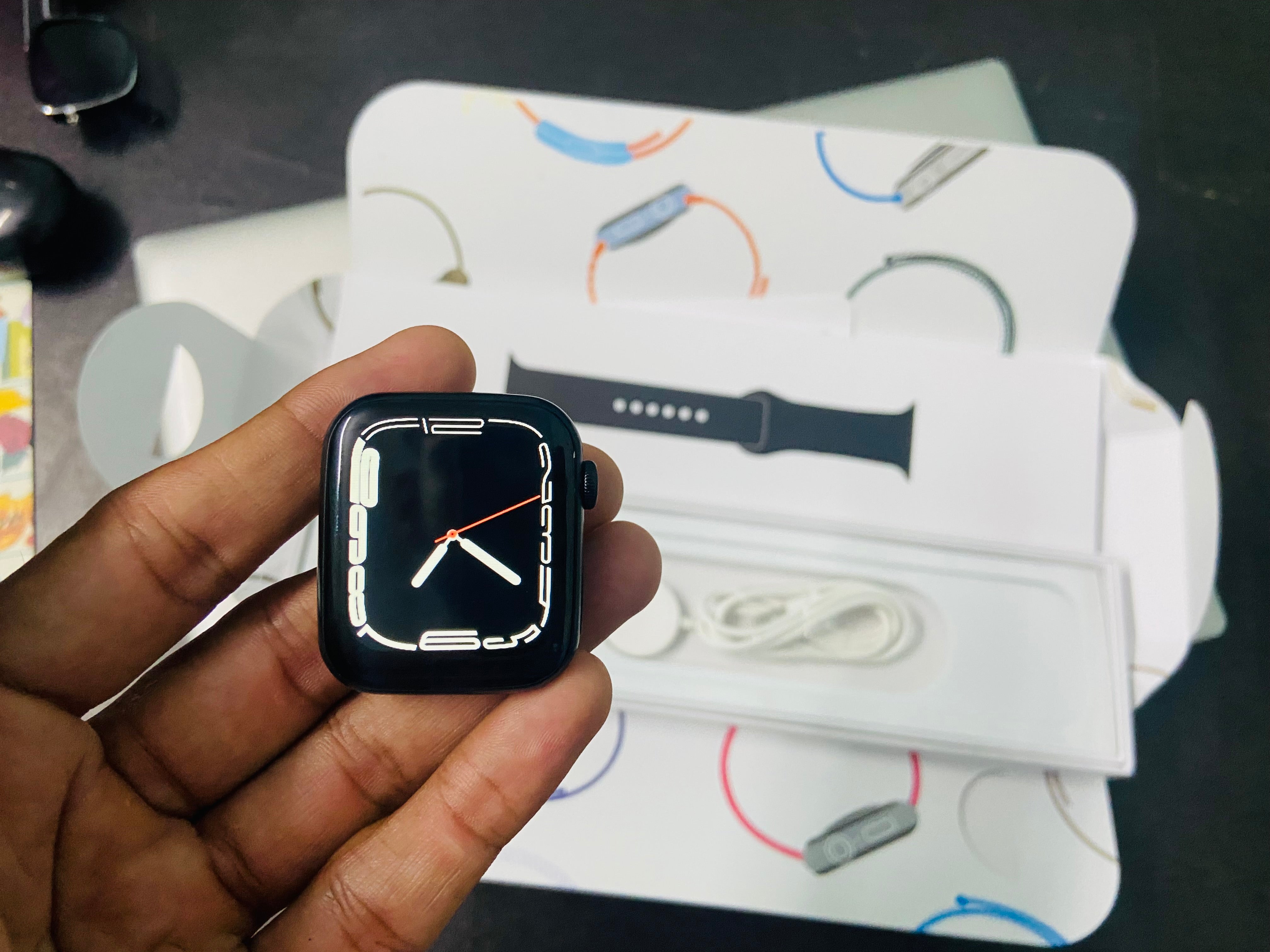 Apple Smart i Watch Series 7  45mm Logo Smart Watch  Infinity full Display  All Working  Compatible with Apple iPhone & Android Devices