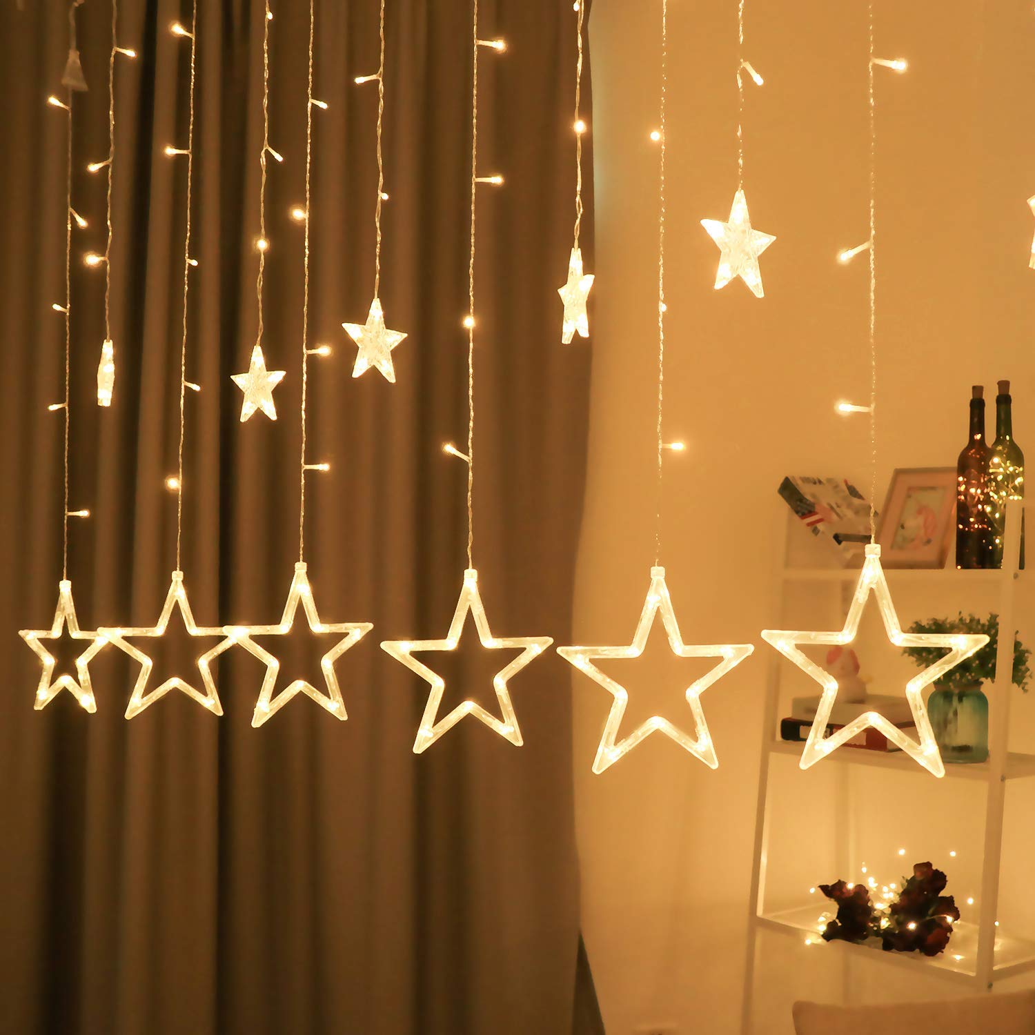 Star Curtain Festival Lights