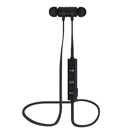 Magnetic Waterproof Bluetooth Earphone with Hands-Free Mic and Controlling Buttons Compatible with All Android and iOS Smartphones