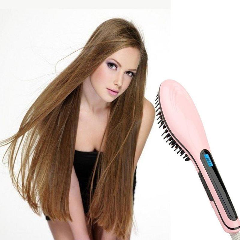 ELECTRIC HAIR STRAIGHTENING BRUSH