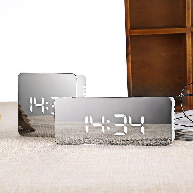 The Stylopedia Home Decor Cool Mirror Alarm Clock